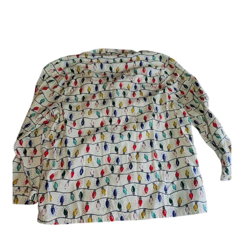 Adult Unisex Flannel Pajama Top and Bottom Bright Bulbs Hannah Andersson - Picture 4 of 14